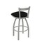 Holland Bar Stool Co 25" Low Back Swivel Counter Stool, Nickel Finish, Black Vinyl Seat 82125ANBlkVinyl - alternate 2